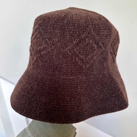 Vintage Brown Chenille Bucket Hat - Picture 5 of 5